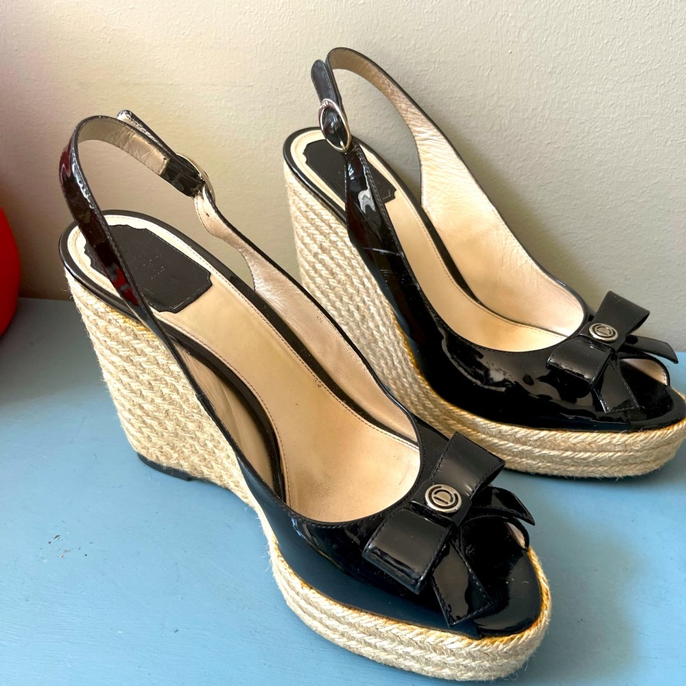 Christian Dior Patent Leather Espadrilles 39.5
